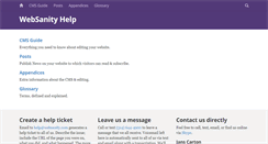 Desktop Screenshot of help.websanity.com